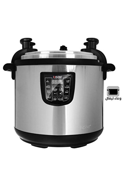 Edison Electric Pressure Pot, Tefal Inner Pot, 2700 W, 33L, 8 Cooking Functions, GTD35-350 - Silver