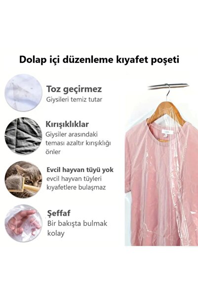 JokeyAmbalaj Gardırop İçi Askılık Yuvalı 60x90cm Kuru Temizleme - Dolap Içi Ş...