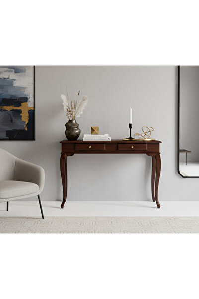 Wooding Mobilya 110 Cm Masif Lükens Ceviz Çalışma Masası