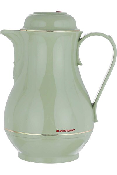 Generic ترمس روتبونت، سعة 1 لتر، وعاء داخلي زجاجي، غلاف خارجي بلاستيكي - أخضر