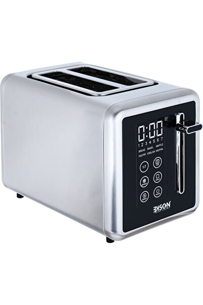 Edison Toaster, 850 Watt, 2 Slices - Silver