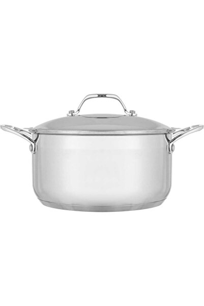 ROCKY steel cookware set with silicone handle, 10 pieces - Silver