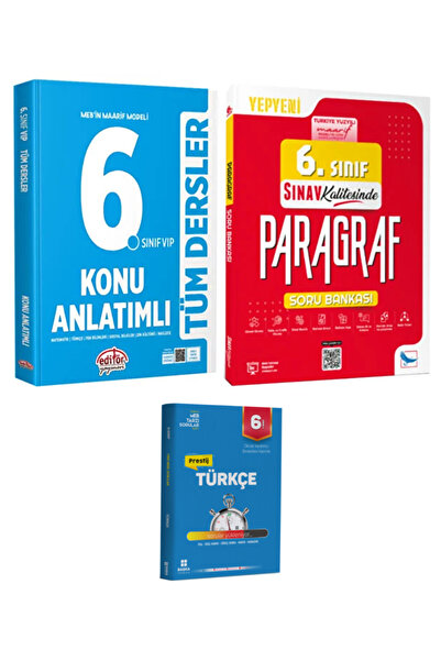 Editör Yayınevi MEB Maarif Modeli 6. Sınıf Tüm Dersler Konu Anlatımlı+Sınav Y...