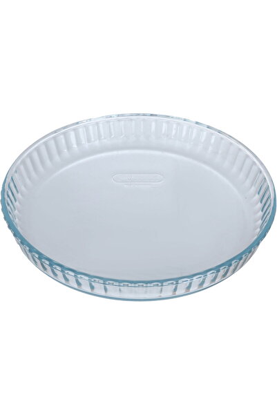 Pyrex صينية طهي زجاجية، 31 × 31 × 4 سم، مستديرة - شفافة