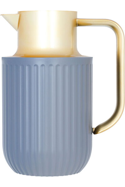 Everest Thermos, 1 liter, thermal glass inner shell, plastic outer shell - dark grey