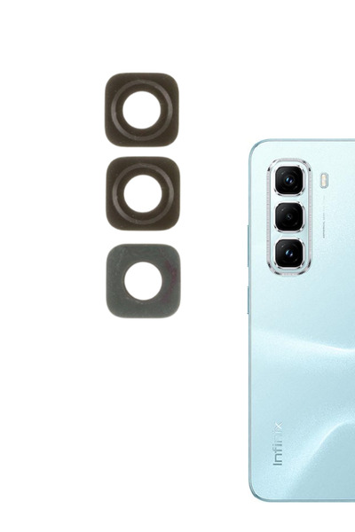 Fodos Infinix Hot 50 Pro 4g Rear Camera Glass Lens with Adhesive Outer Glass ...
