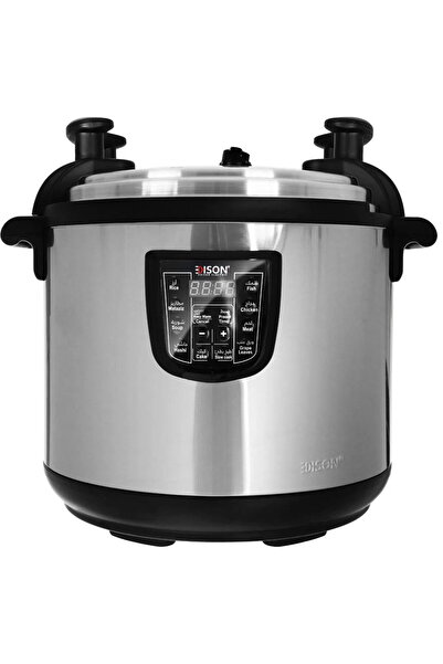 Edison Electric Pressure Pot, Tefal Inner Pot, 2700 W, 33L, 8 Cooking Functions, GTD35-350 - Silver