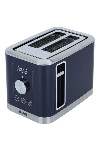 Edison محمصة خبز رقمية، 800 واط، شريحتان، TA1075-GS أزرق - كحلي