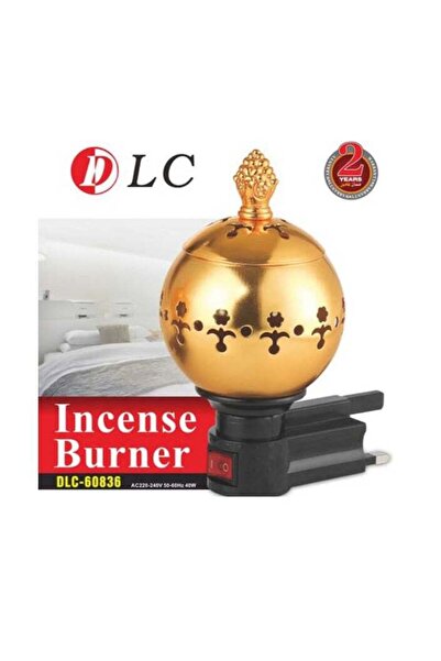 DLC مبخرة كهربائية بتصميم ذهبي كلاسيكي