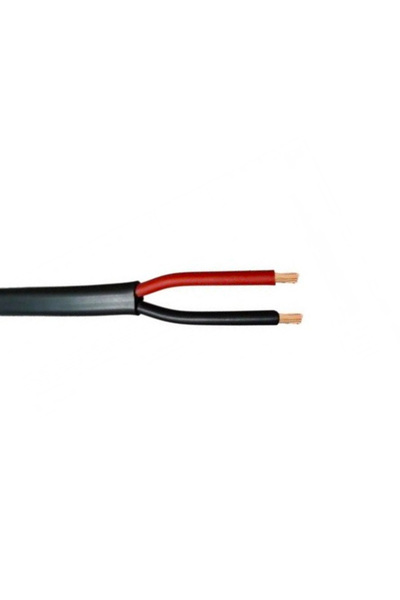 ElectroAZ Cablu electric plat, negru, 2x0.75mm, MYYUP, rolă 100m