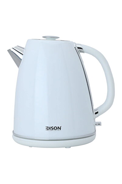 Edison Steel Kettle, 1850-2200 Watt, 1.7 Liter - White