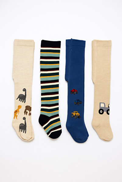 Yalçınoğlu Kids Boys' Thick Winter Socks (Mixed Pack of 4) |   Towel-Like, Warm, Comfortable Socks