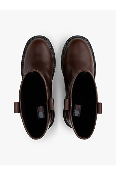 Tommy Hilfiger Leather Cleat Mid Boots