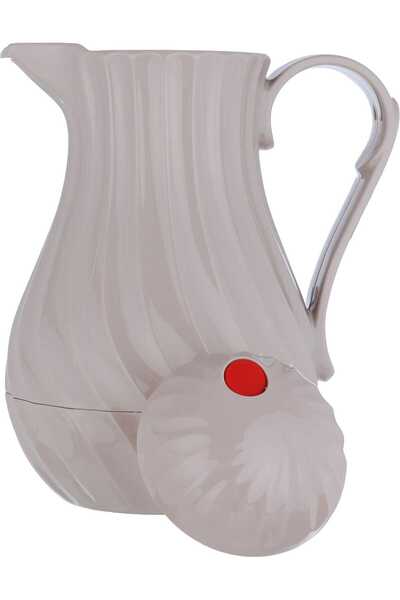 ROTPUNKT Thermos, 1 Liter, Glass Inner Carrier, Pressure Cooker - Light Brown