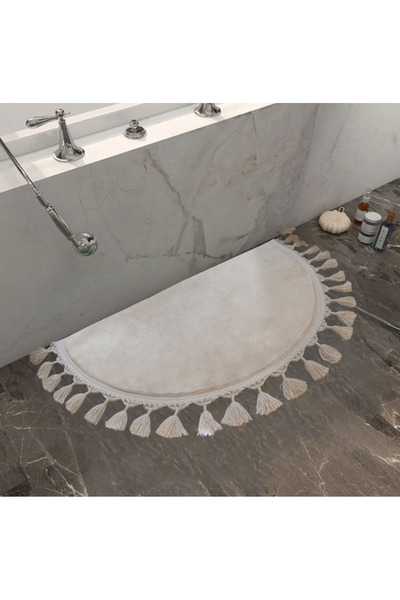 new colourse Πατάκι μπάνιου με κρόσσια πομπόν