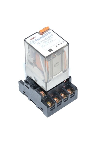 OEM Releu industrial 24V-AC / 11P, cu soclu, 11 pini