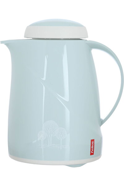 Helios Thermos, 0.3 L, Tree Pattern, Inner Glass, Pressure Cooker - Sky Blue