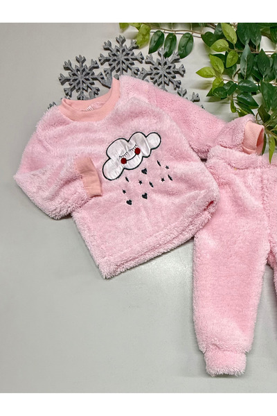 CemBebe Winter Plush Warm Fabric Suit for Children Winter Cold Soft