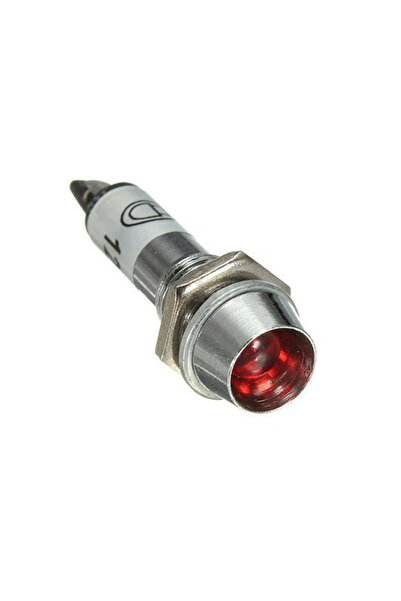 ElectroAZ Indicator de tensiune, 220V, metalic, roșu