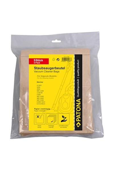 Patona set of 5 paper bags for Karcher vacuum 6.959-130.0