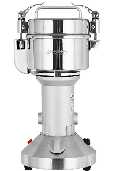 Edison مطحنة كهربائية هامر، 250 جرام، 1400 واط - فضي