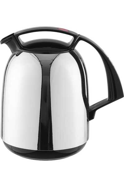 ROTPUNKT Thermos, 1 liter, inner material thermal glass - silver black