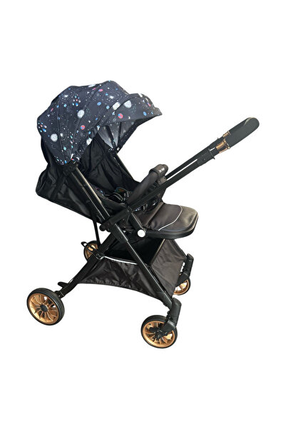 Krista Sport stroller, with reversible handle, foldable and trolley, T700 For Angel, Black with print
