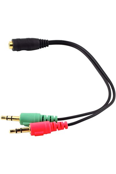 lnkoo كابل محول صوت عالمي 2 في 1 من 3.5 ملم أنثى إلى ذكر مزدوج Y للهاتف والكم...