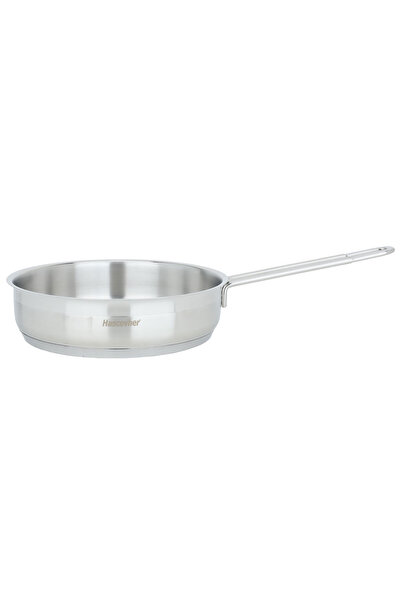 Hascevher Hatchever Handle Steel Pan, 22 x 6 cm - Red