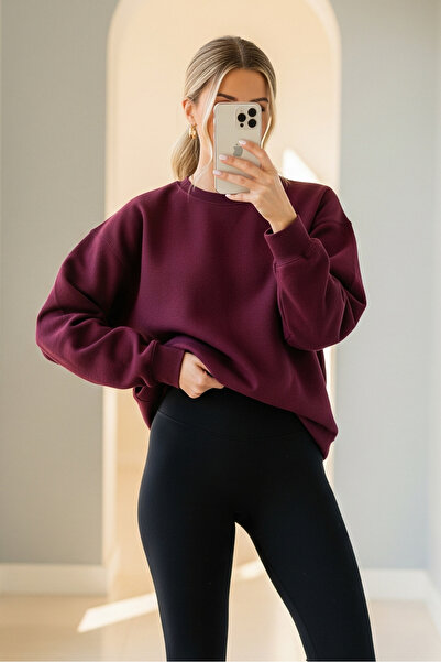 COMBİNE MİCHAİL Women's Premium Casual Winter 3-Piece Sweatshirt