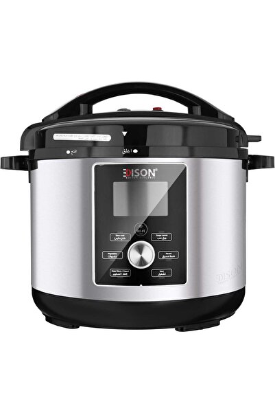 Edison Smart Electric Pressure Cooker GT802-M16, 8L, 1200W, Granite Inner Pot, Silver Black