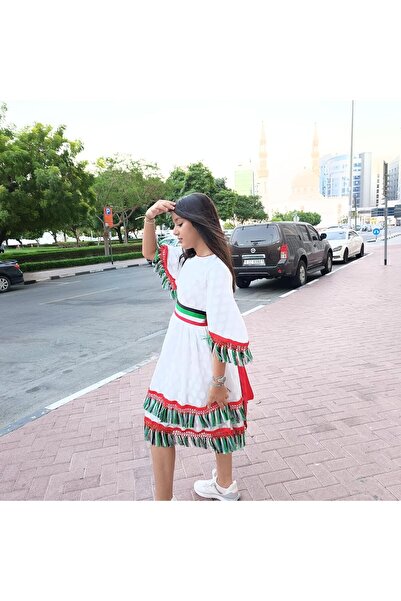 LAMORA Traditional UAE National Day Emirates Flag Cloth Dress
