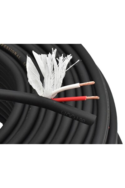 ElectroAZ Cablu audio rotund cu bumbac, 2x2.5mm, 8mm, rolă de 100m