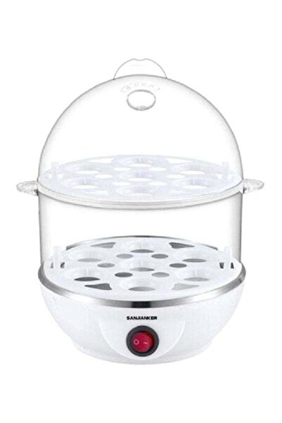 DLC Double Layer 14 Egg Steaming Cooker 350 W (Clear/White)