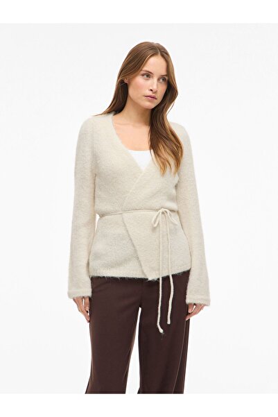 VILA Wickelstrickjacke VIBOWS Gestrickte