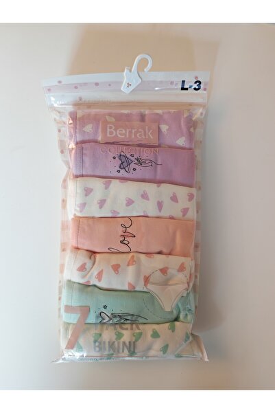 Berrak 7'li Bikini Kesim Külot %100 Pamuk (DESEN SEÇİMLİ)