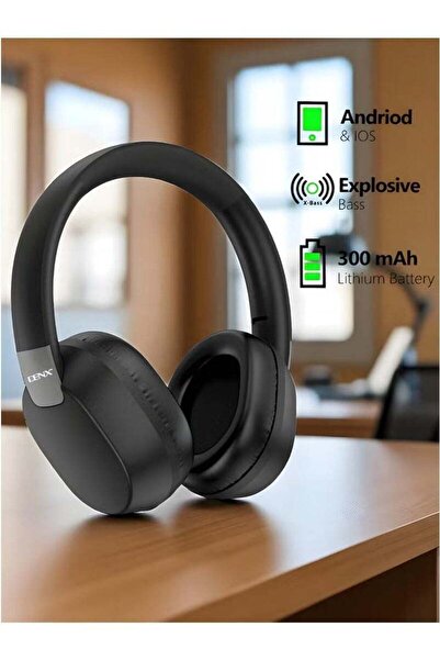 Denx Wireless Bluetooth Headphone DX655 — X-Bass, 15H Playback, 300mAh