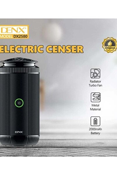 Denx Rechargeable Electric Incense Burner with Type-C Port and Turbo Fan