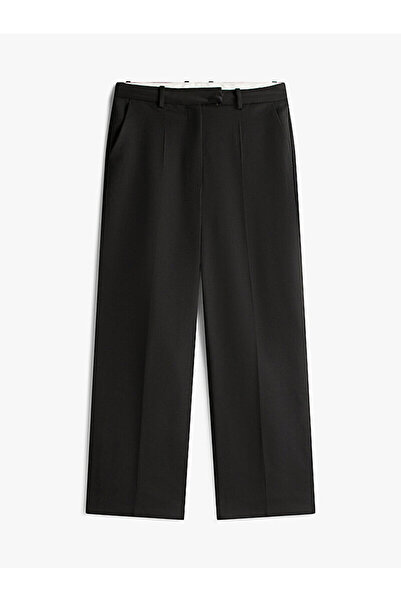 Tommy Hilfiger Timeless Wool Blend Loose Straight Leg Trousers