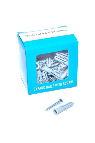 ElectroAZ Set de 50 x Șuruburi holografice cu diblu, 10 x 35 mm