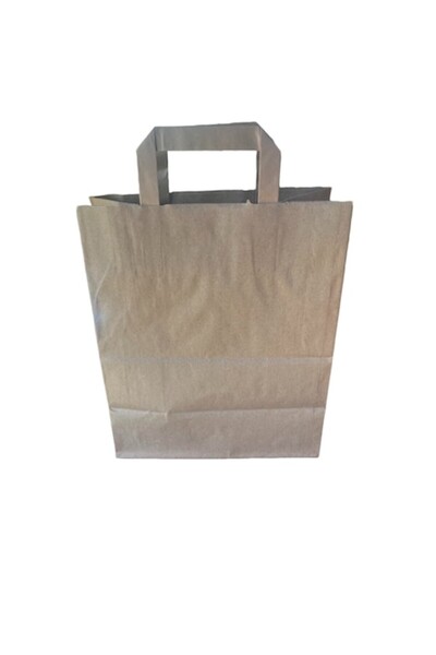 OEM Pungă de hârtie kraft, dimensiune 26x14x29 cm, 250 buc/cutie - Pungi pentru catering