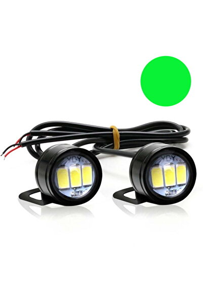 ElectroAZ Set de 2 becuri LED Auto/Moto cu suport metalic și cablu, diametru ...