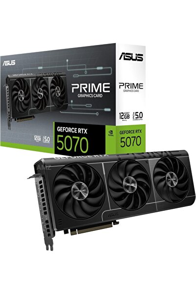 ASUS Prime GeForce RTX 5070 12GB GDDR7 (PCIe 5.0, HDMI, DisplayPort 2.1, 2.5-slot, SFF-ready)