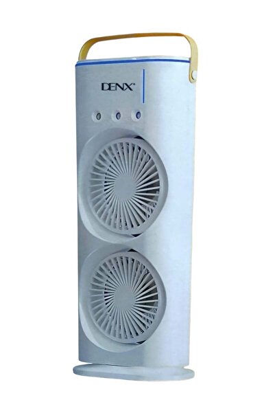 Denx Rechargeable Mist Fan and Humidifier Dual Fan Air Cooler 280ml White