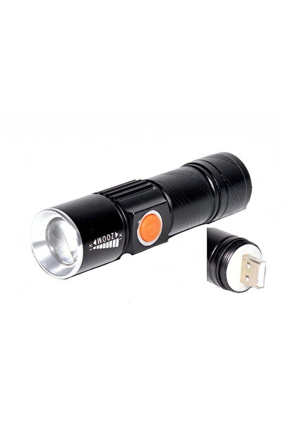 ElectroAZ Φακός LED με εξαιρετικά επαναφορτιζόμενο USB XPG-R5