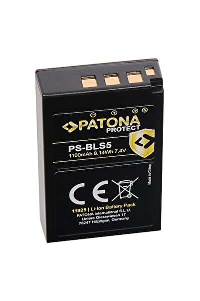Patona Protect Battery BLS-5 (BLS5) for Olympus PEN E-PL2 / E-P3