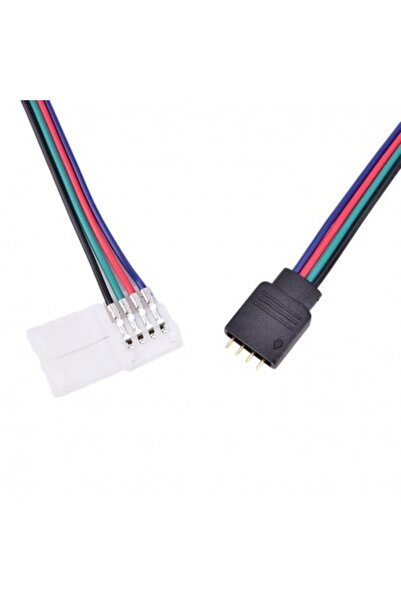 ElectroAZ Conector de alimentare pentru bandă RGB cu 4 fire