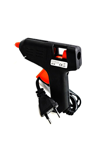 ElectroAZ Pistol de lipit pentru bară de silicon de 8 mm, putere 20 W, negru