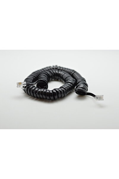 ElectroAZ Cablu receptor telefon 4 fire 4,5 m/negru