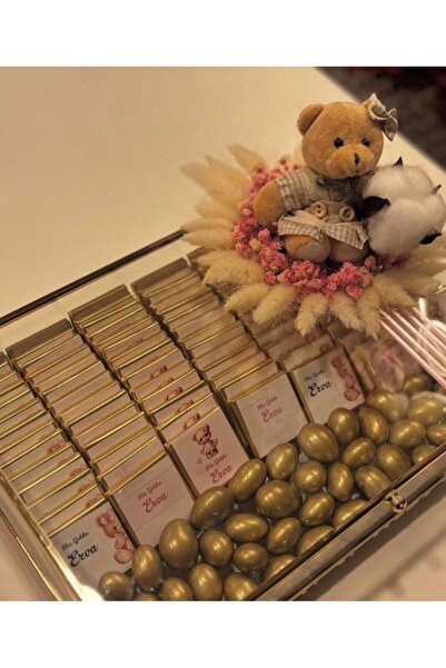 NUGA ORGANİZASYON Hoş Geldin Bebek Çikolatası – 75 adet çikolata ve drajeli a...